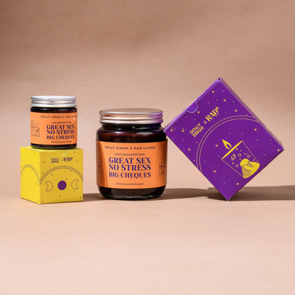Great Sex, No Stress, Big Cheques - French Lavender Scented Candle