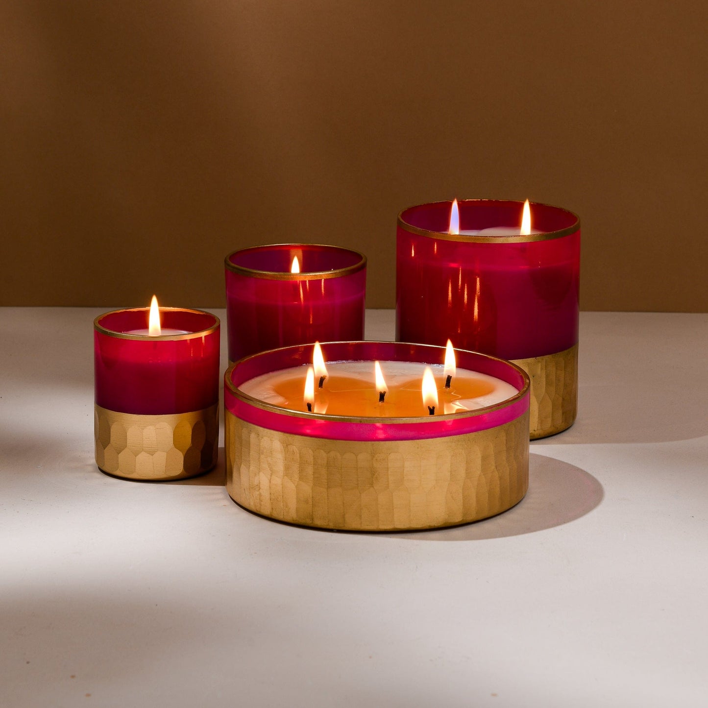 Rani Pink - Large/ Double Wick Candle | Candle Light Burn Time 60 Hours | Scented Candle Online