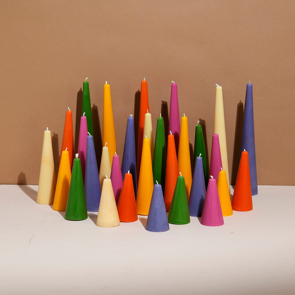 Sunshine Set of 30 Assorted Scented Pillar Candles