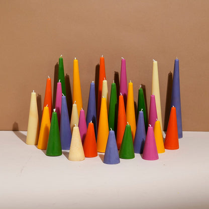 Sunshine Set of 30 Assorted Scented Pillar Candles