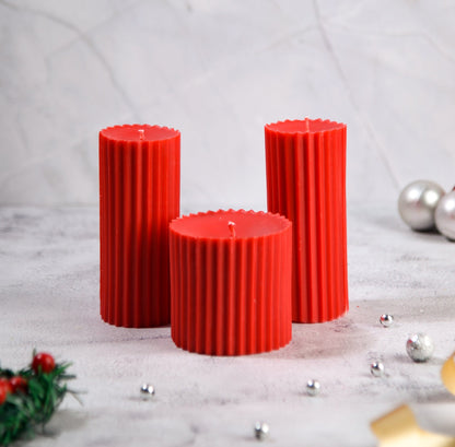 Combo of 3 Scented Pillar Candles- Belief & Faith