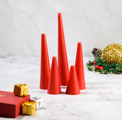 Sunshine Set of 5 Candles - Christmas Colors & Fragrances