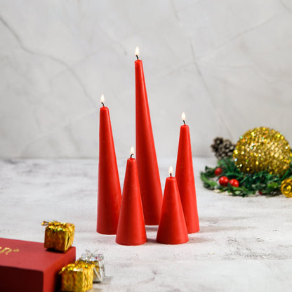 Sunshine Set of 5 Candles - Christmas Colors & Fragrances