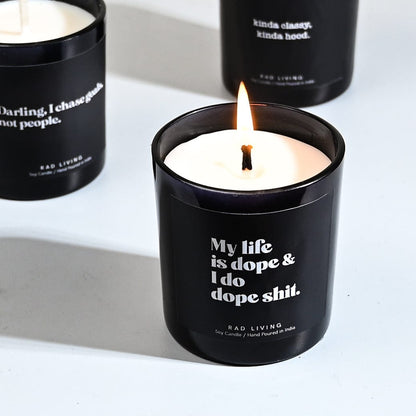 Soy Candle, Lemonade Scented, Musk, Quirky, Gifting Candle, FLY COllection, Rad Living