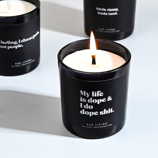 Soy Candle, Lemonade Scented, Musk, Quirky, Gifting Candle, FLY COllection, Rad Living