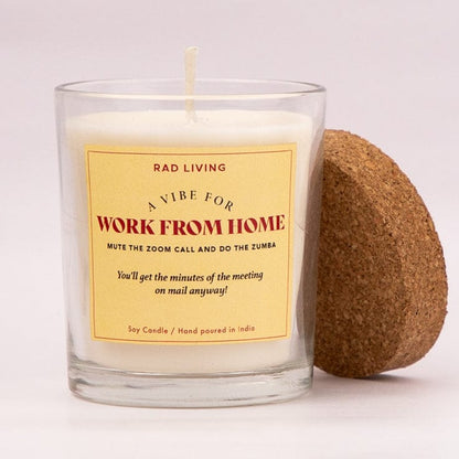 Work From Home - Cappuccino Scented Candle