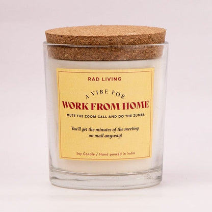 Work From Home - Cappuccino Scented Candle