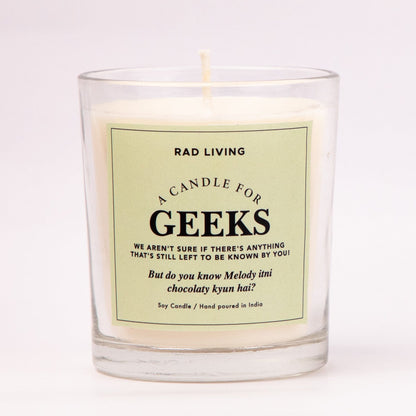Geeks - Sweet Musk Scented Candle