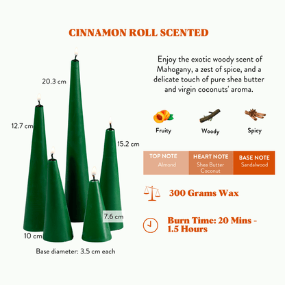 Sunshine Set of 30 Assorted Scented Christmas Pillar Candles