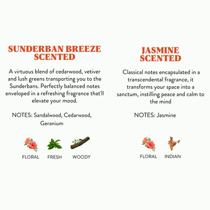 Ibaadat - Set of 2 Votive Candles (Jasmine and Sunderban Breeze Scented)
