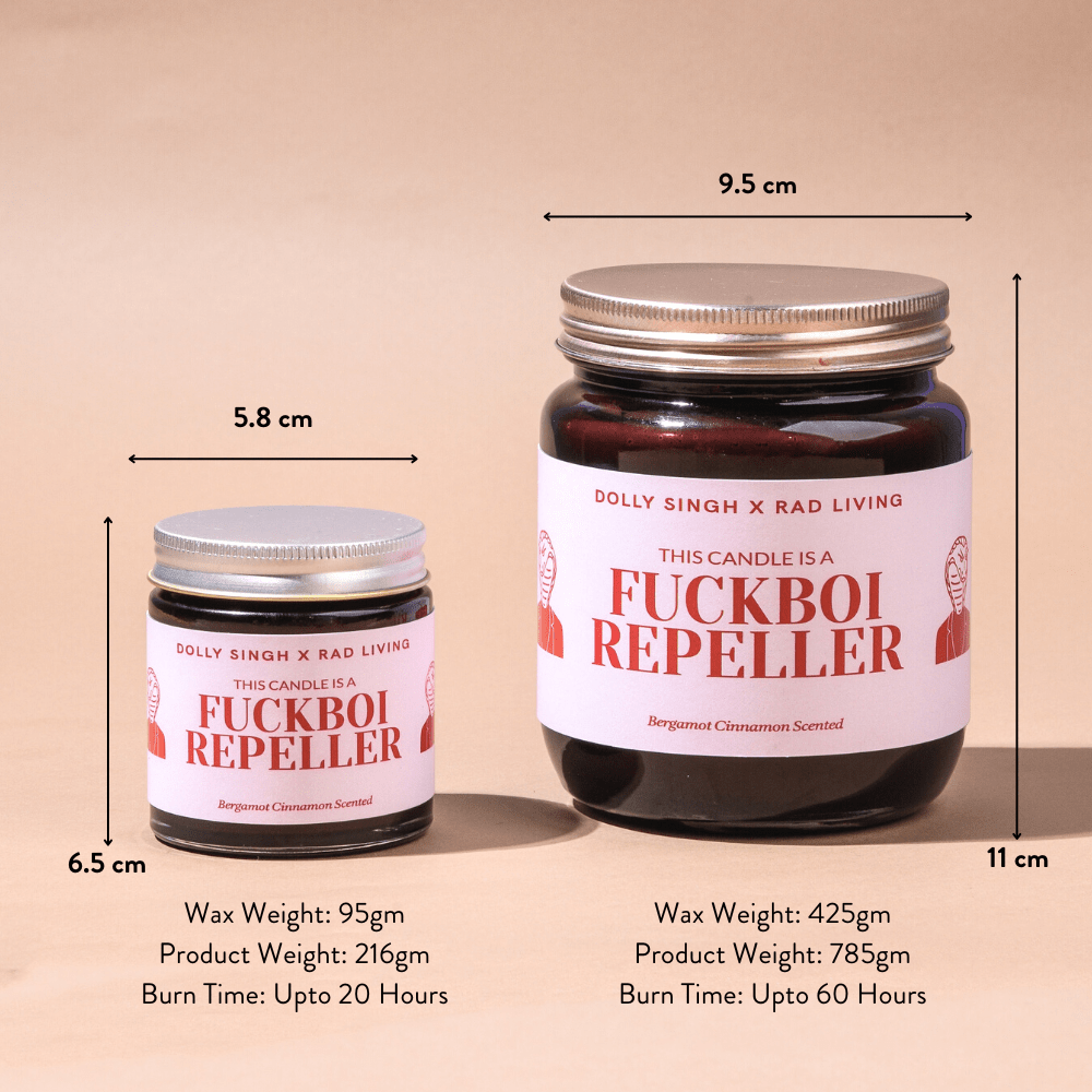 Fuckboi Repeller - Bergamot Cinnamon Scented Candle