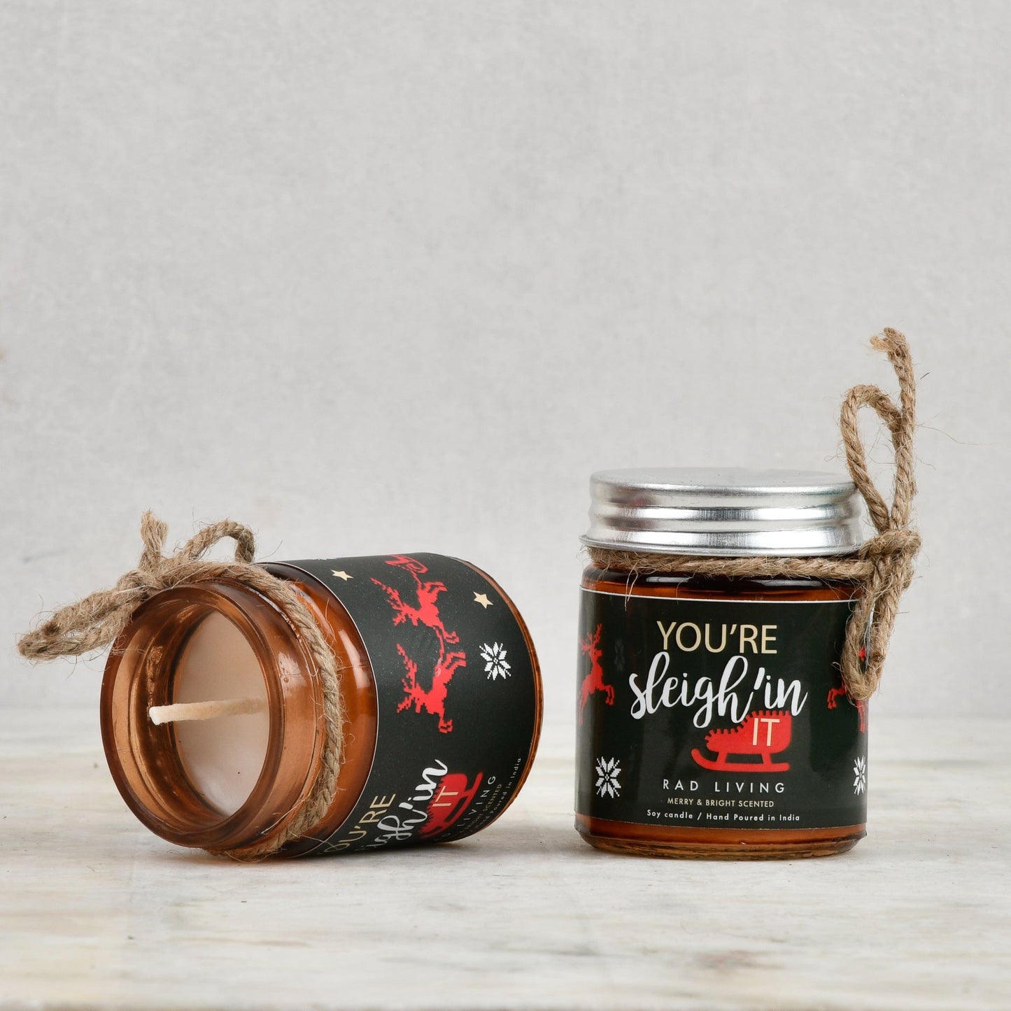 Set of 4 Scented Candle Jars with Lid - Oh What Fun!