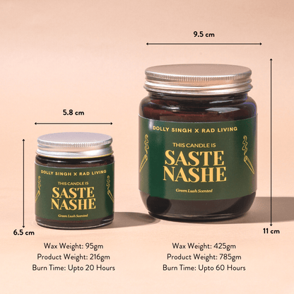 Saste Nashe - Green Lush Scented Candle