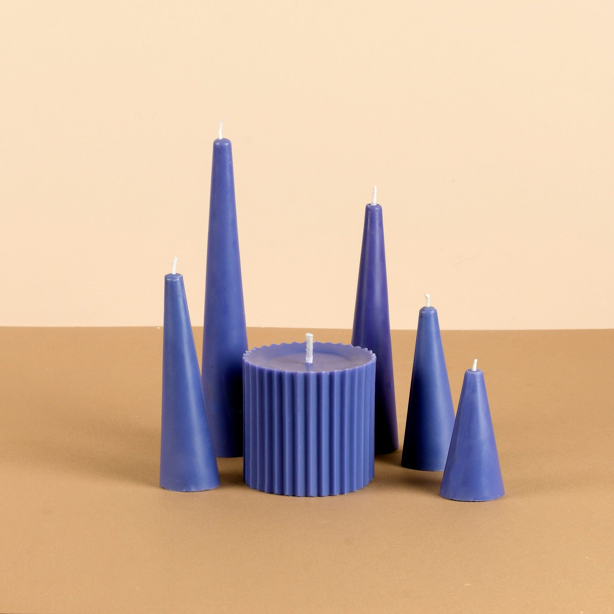 Infinity Set of 6 Violet Candles - San Rose Scented