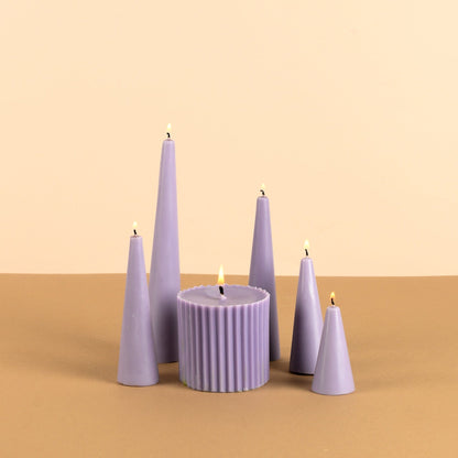 Infinity Set of 6 Lavender Candles - Lavender Fields Scented