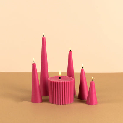 Infinity Set of 6 Violet Candles - San Rose Scented