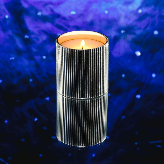Chandni- Medium/ Single Wick Mirror Mosaic Candle