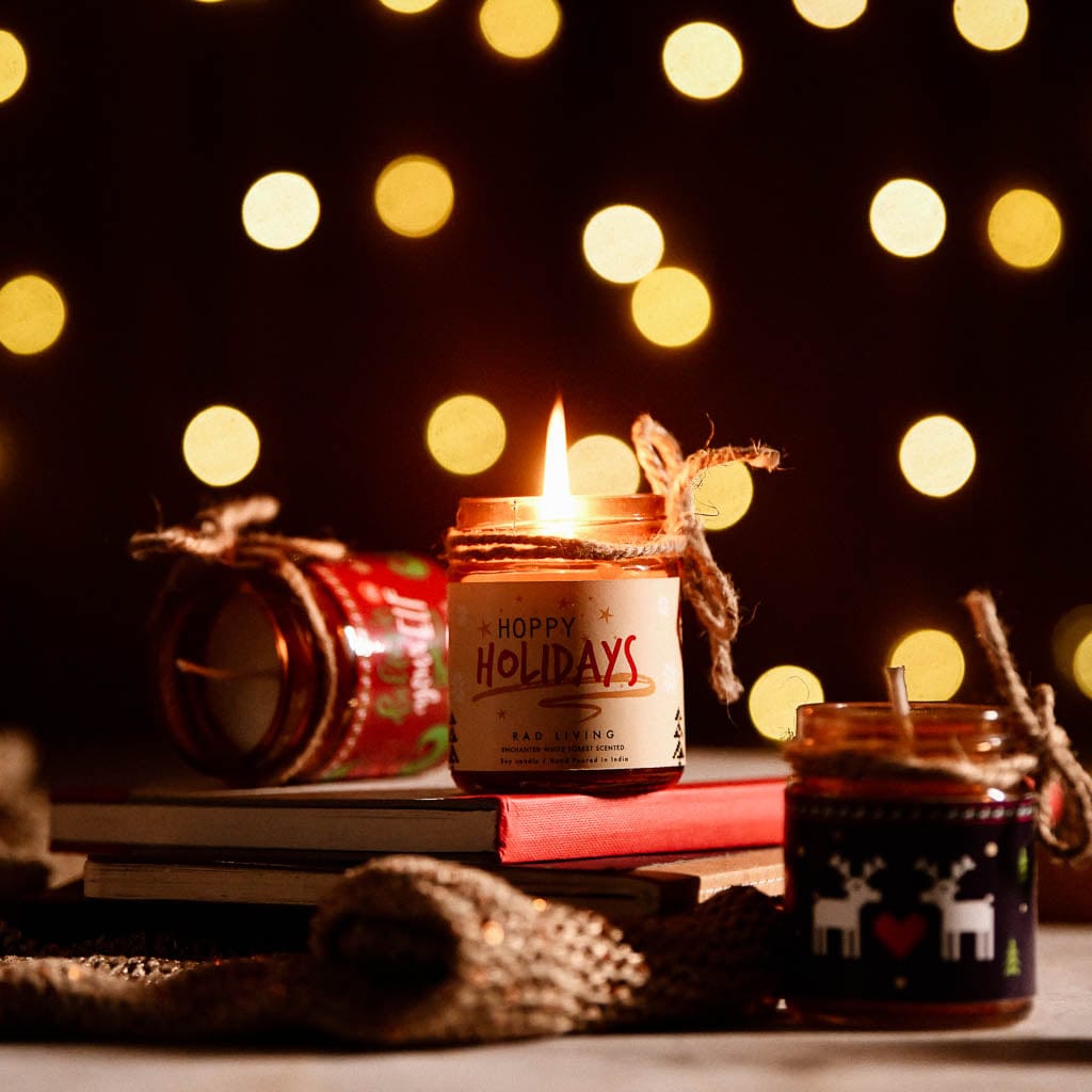 Set of 4 Scented Candle Jars with Lid - Oh What Fun!