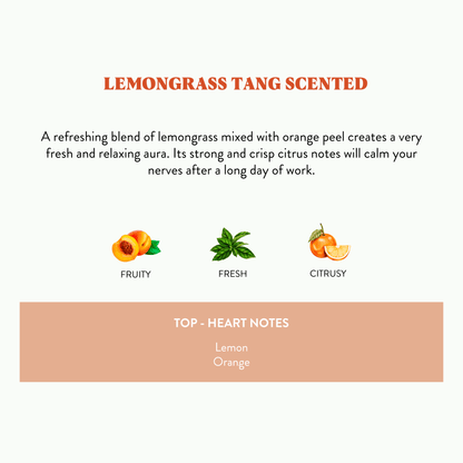 Illuminate- Lemongrass Tang Scented 2 Wick Candle jar